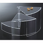 段違い陳列台 扇型