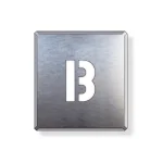 吹付け用アルファベットプレート 350×300 B (349-13A)