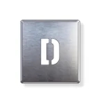 吹付け用アルファベットプレート 350×300 D (349-15A)