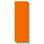 短冊型標識 表示内容: (橙) 無地 (360-05)