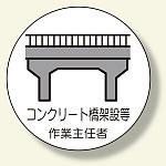 作業主任者ステッカー コンクリート橋 (370-40)