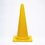 カラーコーン 黄 700mmH (385-15A)