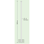 埋込用ポール (ポールのみ) 38.1φ×2400 (395-06)