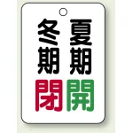 バルブ開閉表示板 65×45 5枚1組
