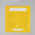 フリー安全掲示板 (屋内用) A4ヨコ用 黄 (464-02Y)