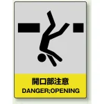 中災防統一安全標識 ボード(大) 開口部注意 (800-36)