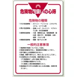 管理表示板 900×600 危険物取扱いの心得 (808-41)