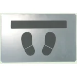 吹付け用プレート 亜鉛メッキ鋼板 385×600 足跡 (819-33A)