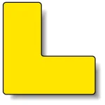 置場表示ステッカー 4枚1組 120×120mm(50mm幅)