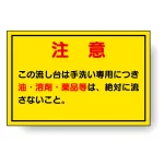 構内排水分別標識