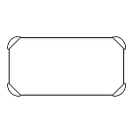 反射看板 補助板 白部反射 200×400 (824-78A)