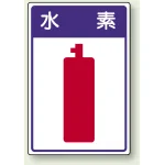 高圧ガス関係標識 エコユニボード 450×300 水 素 (827-43)
