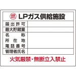 高圧ガス関係標識 エコユニボード 450×600
