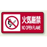 横型標識 火気厳禁 NO OPEN FLAME 250×500
