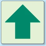 床面貼付蓄光ステッカー