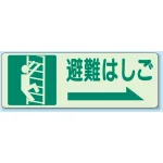避難はしご 側面貼付蓄光ステッカー