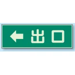 蓄光性標識 100×300 蓄光板