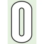 路面用番号表示 合成ゴム 280×1.2mm厚 (834-50)