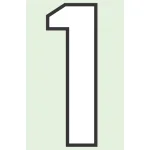 路面用番号表示 合成ゴム 280×1.2mm厚 1 (834-51)