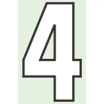 路面用番号表示 合成ゴム 280×1.2mm厚 4 (834-54)