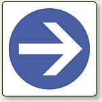 ピクトサイン 矢印 100mm角・2枚1組 (839-15A)