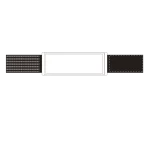 差替え式ピンレスゴム腕章 白 (848-50)