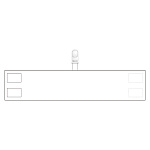 無地腕章 クリップタイプ 白 (848-66)