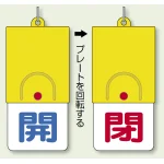 回転式両面表示板 開 (青字) ・閉 (赤字) (857-31)