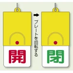 回転式両面表示板 開 (赤字) ・閉 (緑字) (857-32)