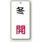 バルブ開閉透明ステッカー 80×40 エコユニボード