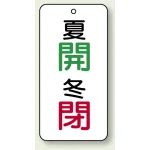 バルブ開閉透明ステッカー 80×40 エコユニボード