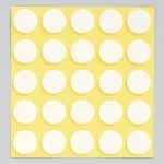 丸型発泡両面テープ (セパ付) 100個入 (1枚25個付×4) 15mmΦ (863-361)