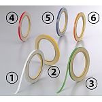 反射テープ (セパ付) 5mm幅×10m巻 (2巻1組) カラー:(4)赤 (863-43)