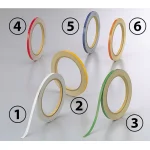 反射テープ (セパ付) 5mm幅×10m巻 (2巻1組) カラー:(4)赤 (863-43)