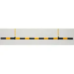 高さ制限バー (黄・黒) ABS 樹脂 54φ×1.9m (866-28B)