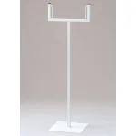 フリースタンド スチール白塗装仕上げ 300角×1015 (868-20A)