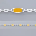 反射チェーン (白チェーン/黄反射) 1.6m