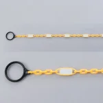 反射チェーン (黄チェーン/白反射) 1.9mリング付