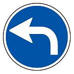 (サインタワー同時購入用)上部標識 左折 (887-706L)