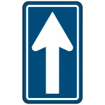 道路標識 (構内用) 一方通行 アルミ