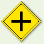 警告標識 十形道路交差点あり (894-30B)
