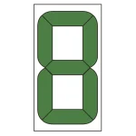 デジタル数字型無災害記録表用交換用数字版 100×48mm (899-34)