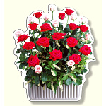 フォトジョイシール フラワーポット バラ (915-65)