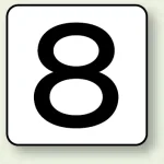 JIS安全表示ステッカー 数字表示(10枚1組)
