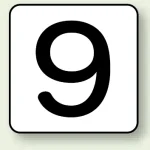 JIS安全表示ステッカー 数字表示(10枚1組)