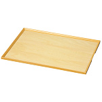 白木長角トレイ 薄型 大(W15422)