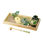 杉・板そば (竹スダレ付) (W18181)