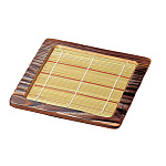 焼杉正角ざる(N-85) ※竹ス付 (W19102)