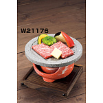 遠赤・石焼きプレート(丸) (W21176)