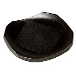 4.5角銘々皿 黒(W26105)